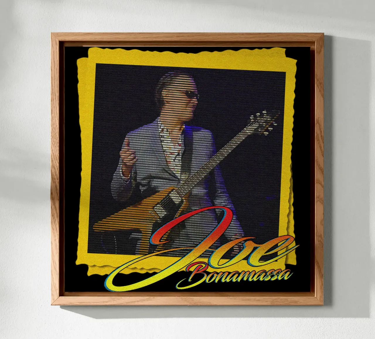 Joe Bonamassa Chitarrista Classico Popolare alluminio dibond da mannys_artt