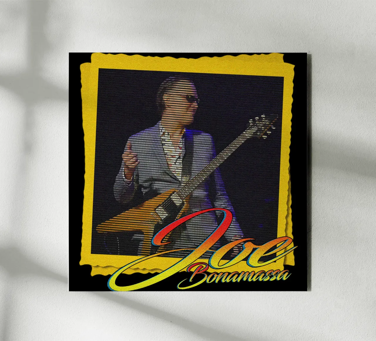 Joe Bonamassa Chitarrista Classico Popolare alluminio dibond da mannys_artt