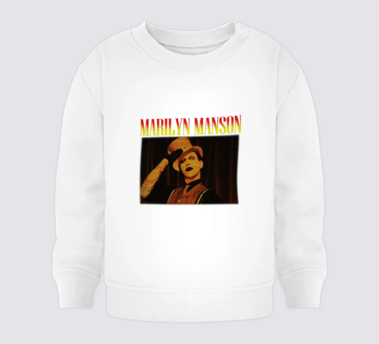 Marilyn Manson cantante classico felpa neonato da mannys_artt
