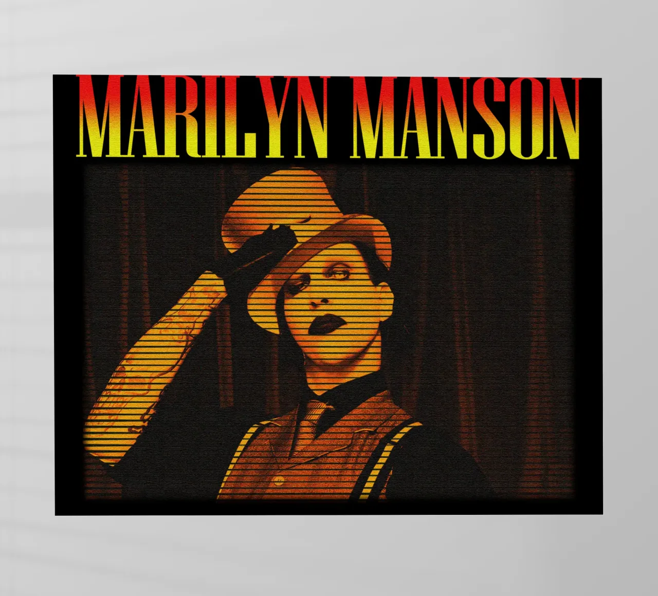Marilyn Manson cantante classico pellicola backlit da mannys_artt