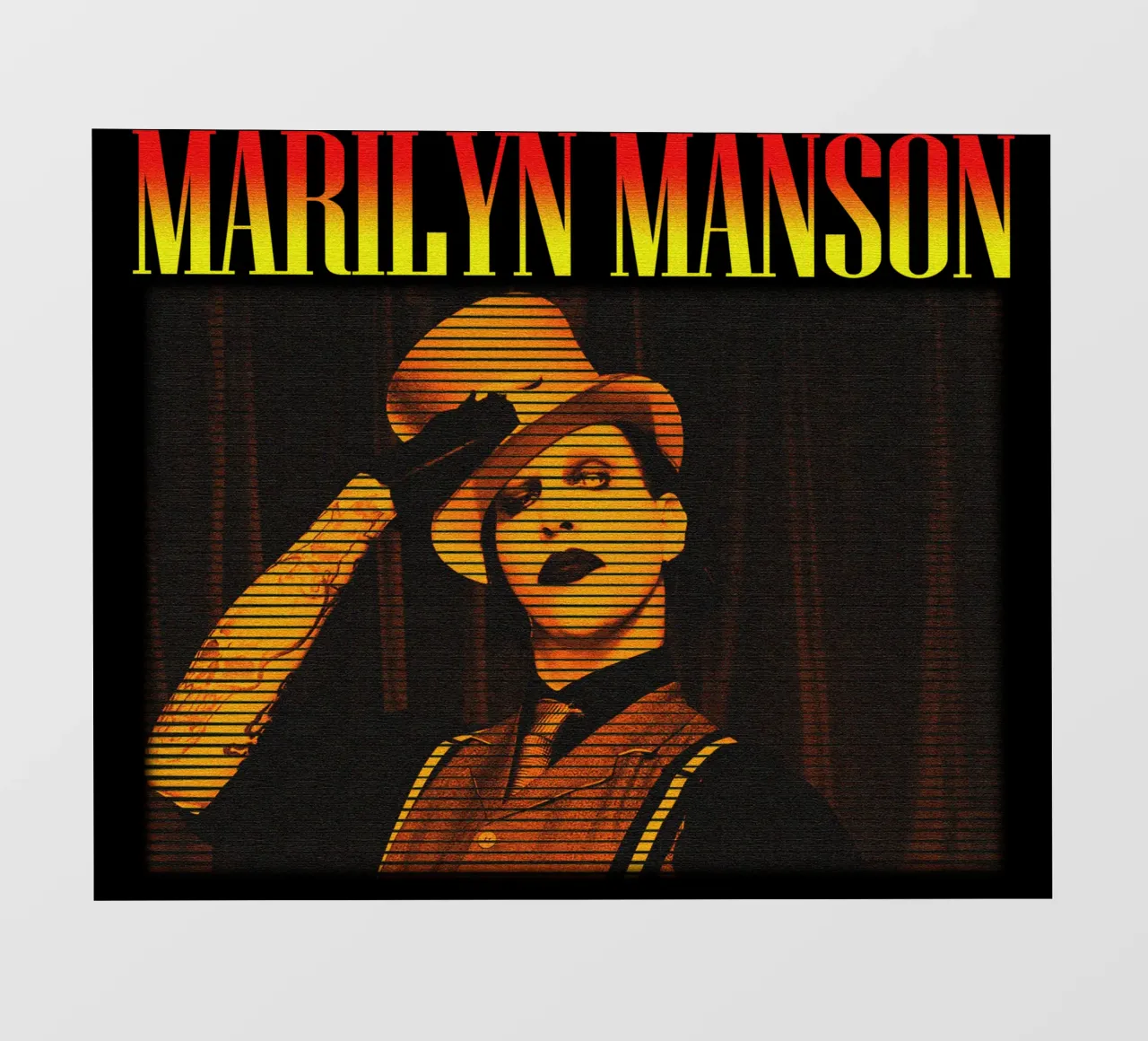 Marilyn Manson cantante classico telo in pvc da mannys_artt