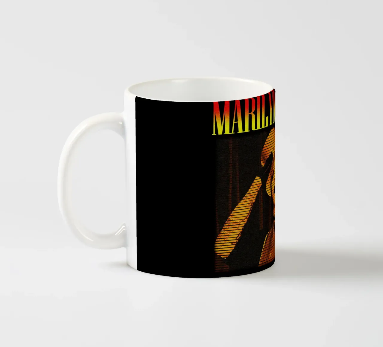 Marilyn Manson cantante classico tazza in ceramica da mannys_artt
