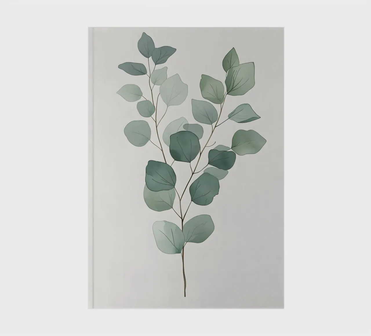Minimalist Eucalyptus Branch notebook by Botanical Gallery