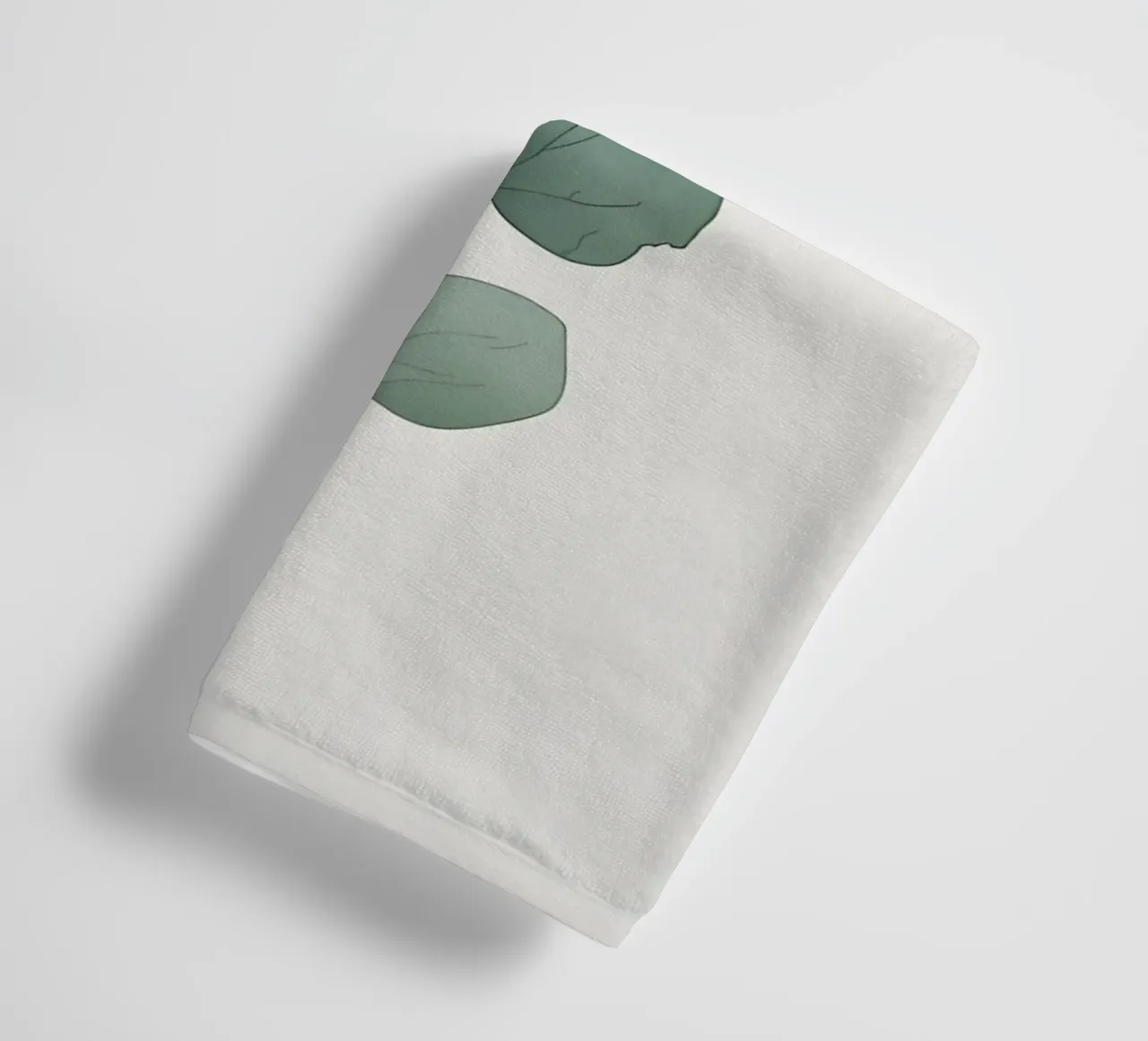 Minimalist Eucalyptus Branch towel by Botanical Gallery