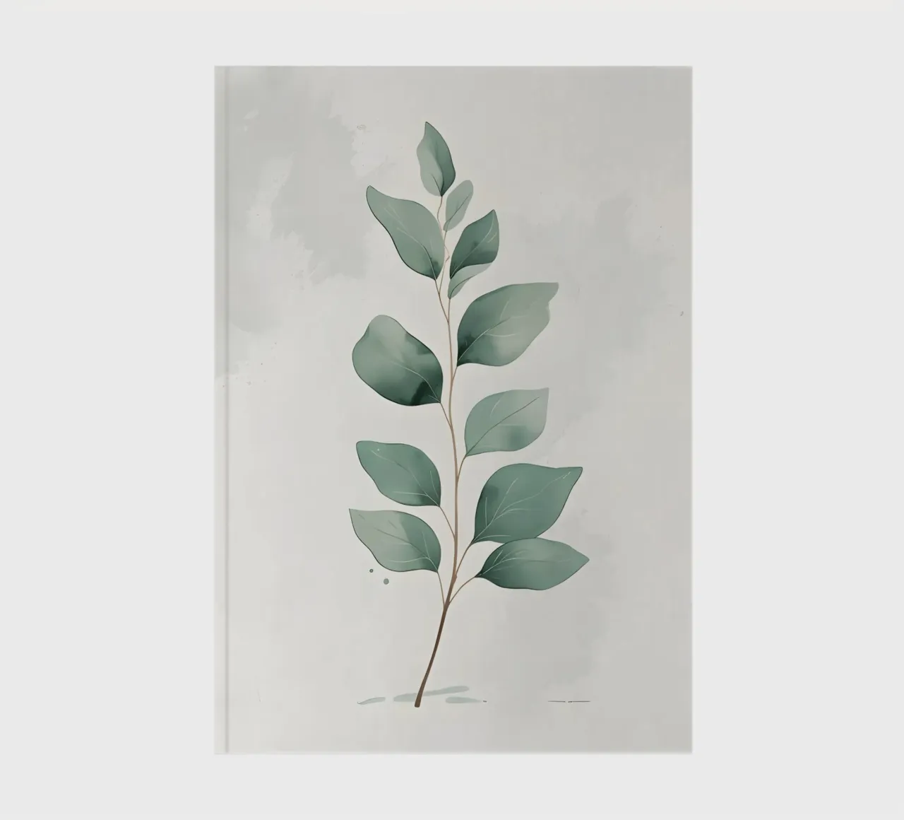 Minimalist Eucalyptus Branch notebook by Botanical Gallery