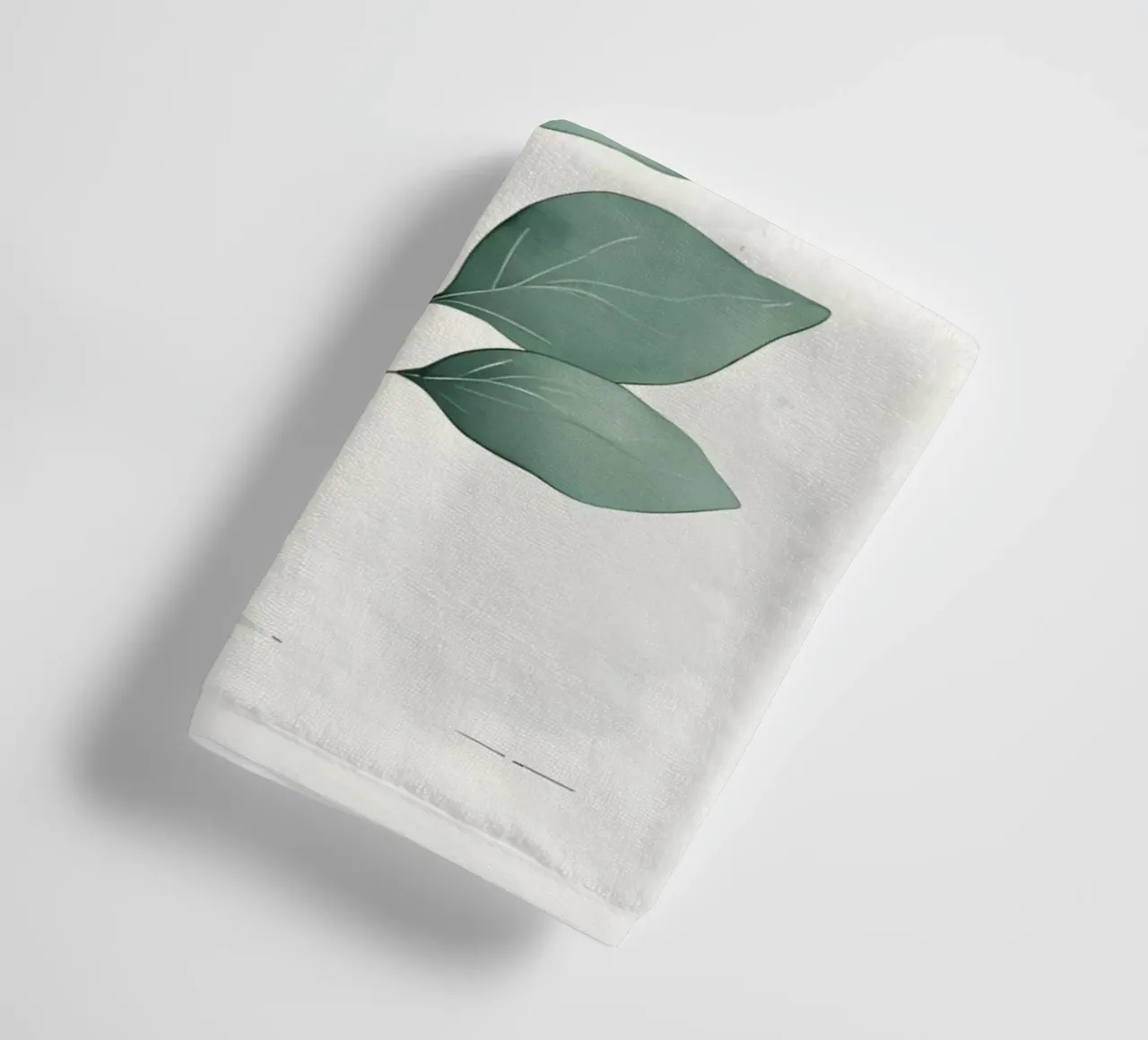 Minimalist Eucalyptus Branch towel by Botanical Gallery
