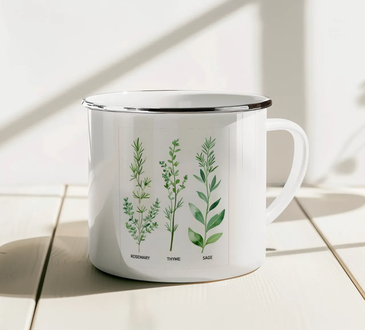 Collezione Nordic Herb Garden tazza in smalto da Botanical Gallery