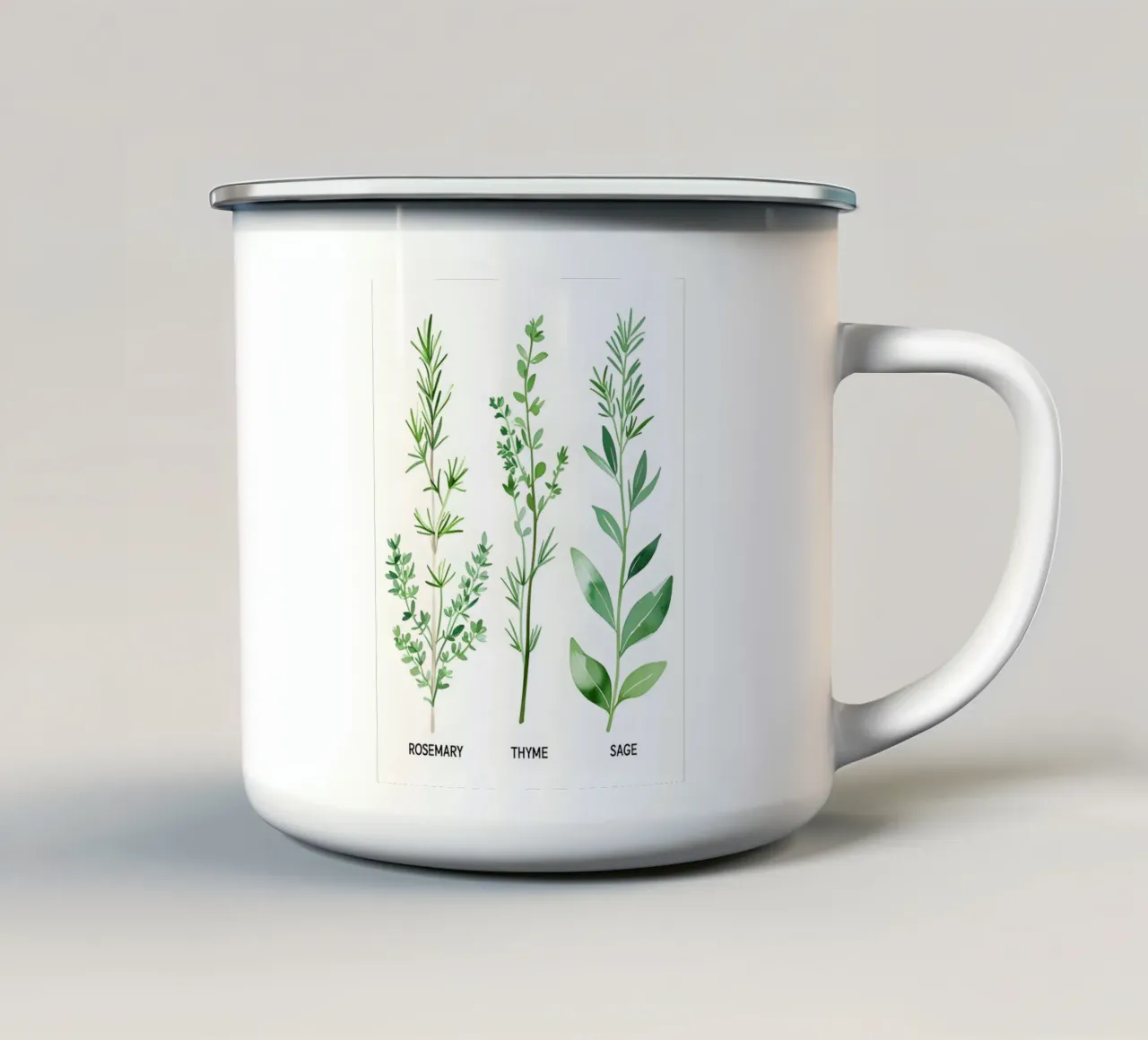 Collezione Nordic Herb Garden tazza in smalto da Botanical Gallery