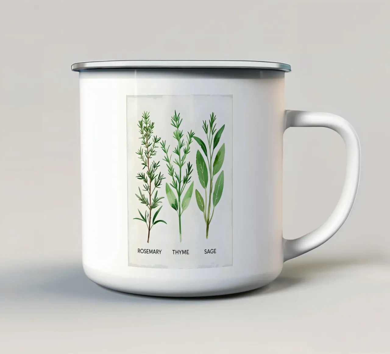 Collezione Nordic Herb Garden tazza in smalto da Botanical Gallery