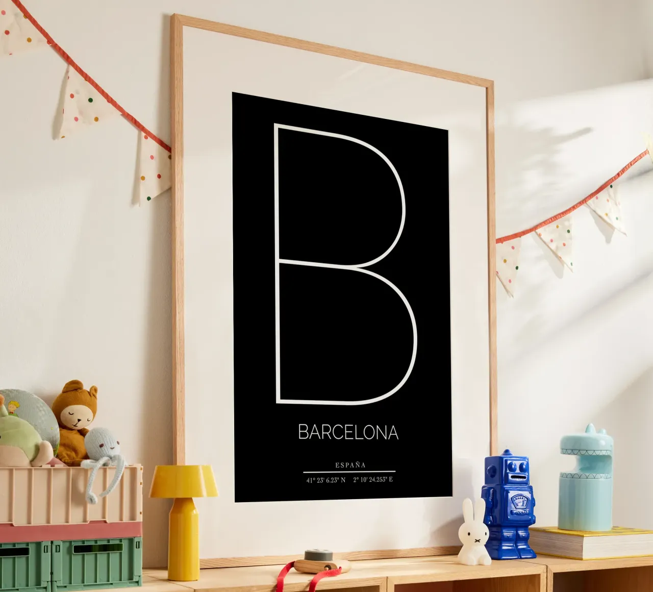 BARCELONA - nero poster da CityLights