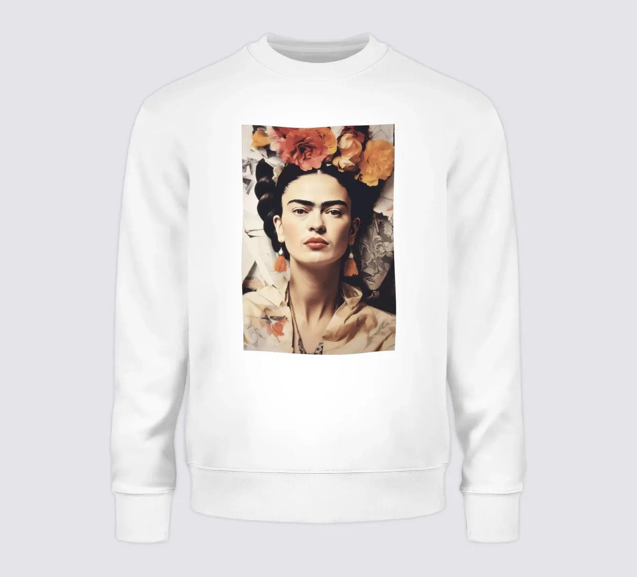 Frida Boho in stile pastello felpa da Carinaprint