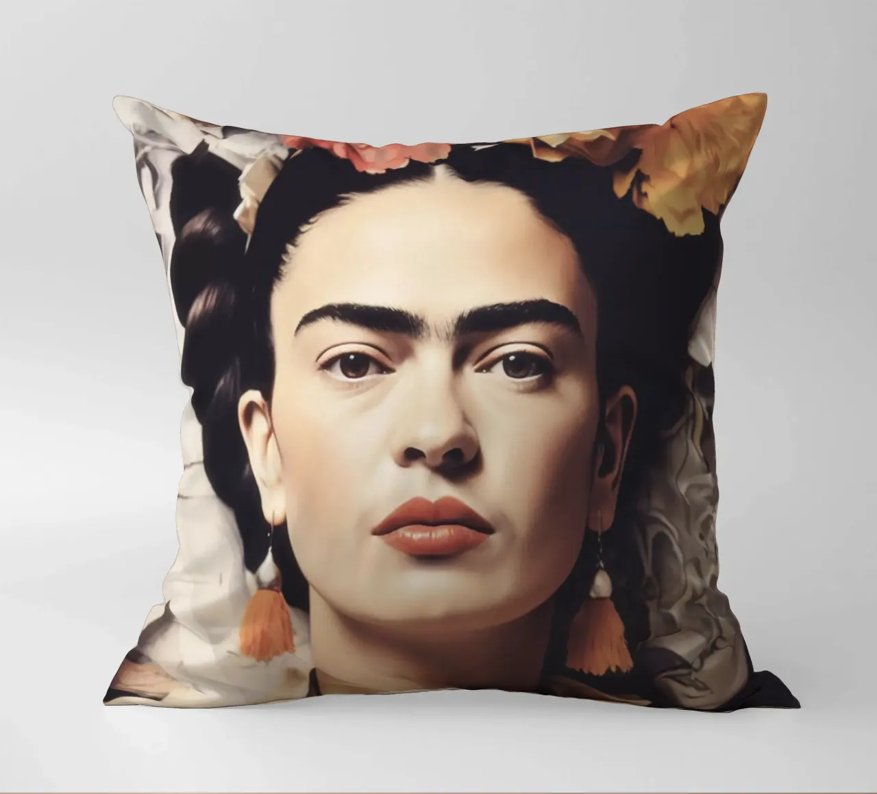 Frida Boho in stile pastello cuscino da Carinaprint