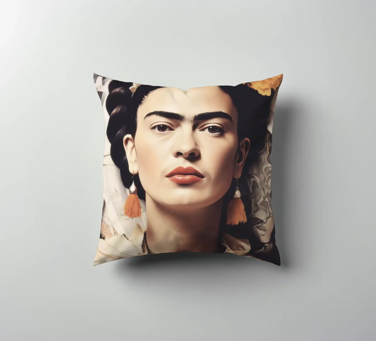 Frida Boho in stile pastello cuscino da Carinaprint