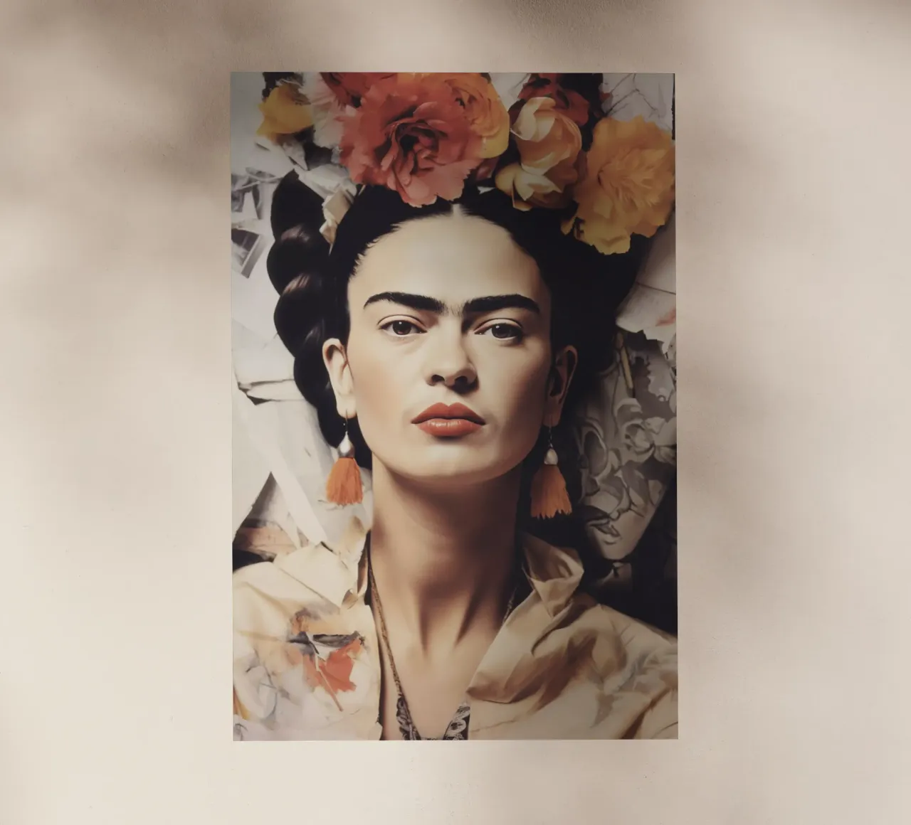 Frida Boho in stile pastello pellicola backlit da Carinaprint