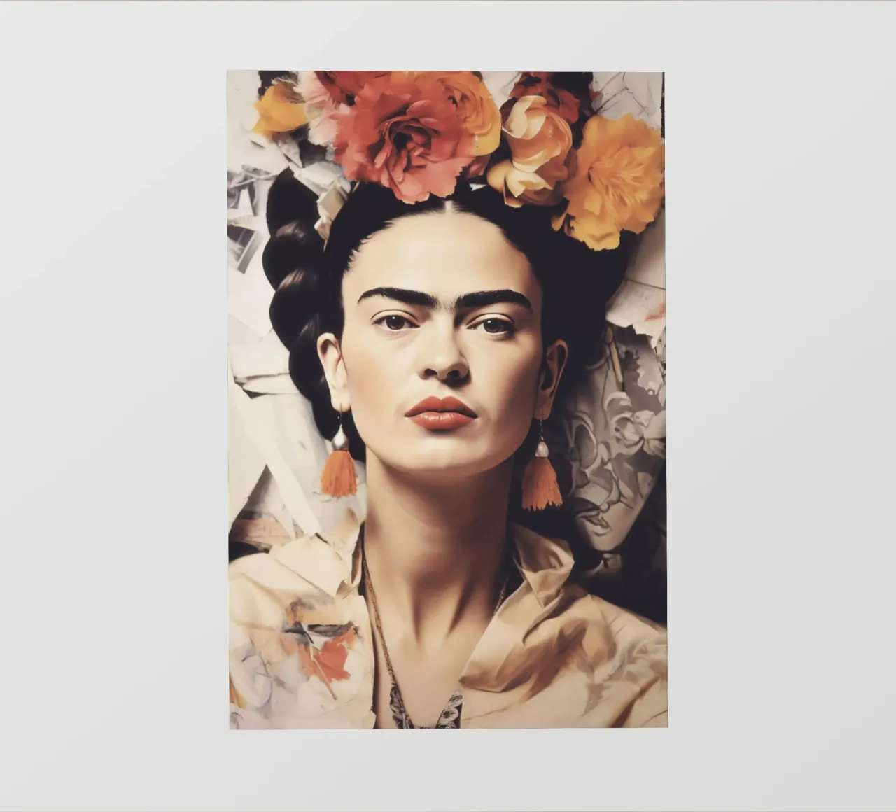 Frida Boho in stile pastello pellicola backlit da Carinaprint