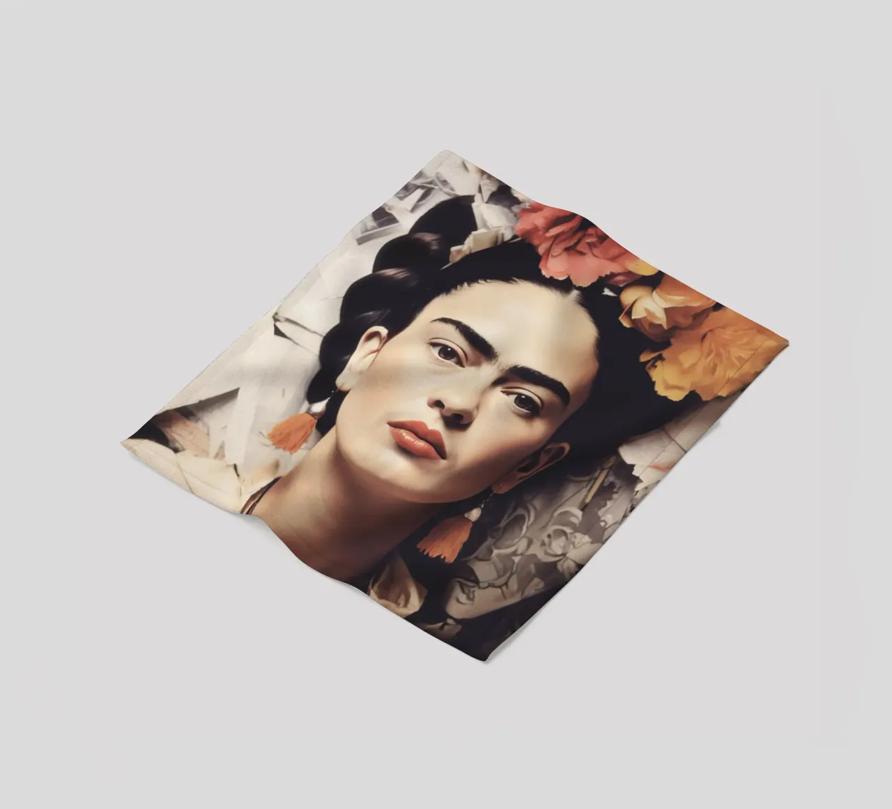 Frida Boho in stile pastello coperta in pile da Carinaprint