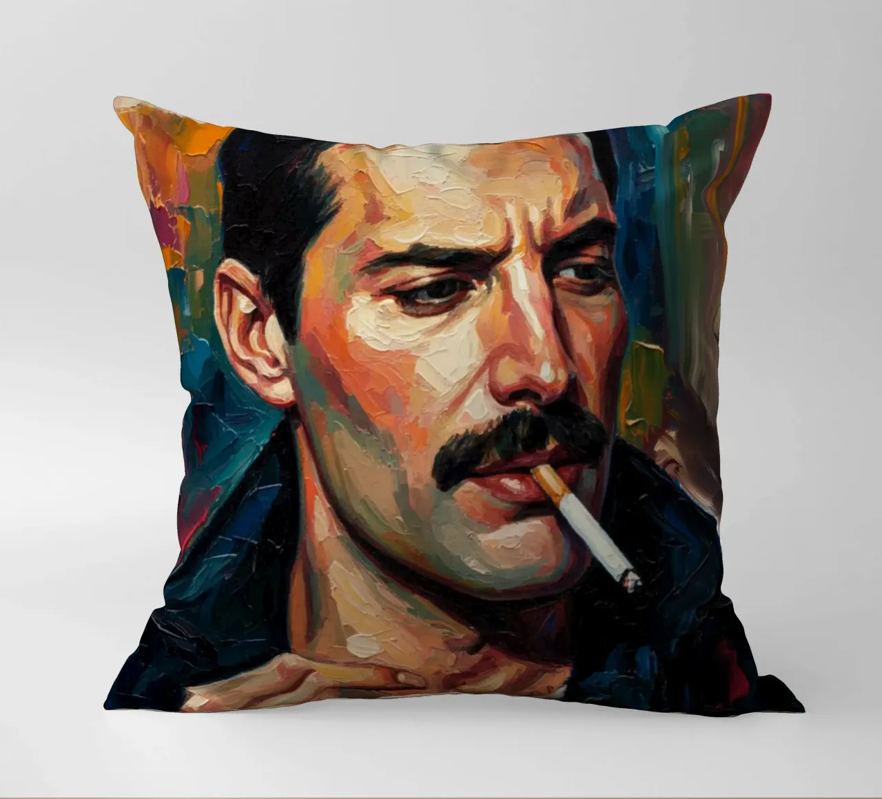 Freddie Mercury che fuma cuscino da Lembayung art