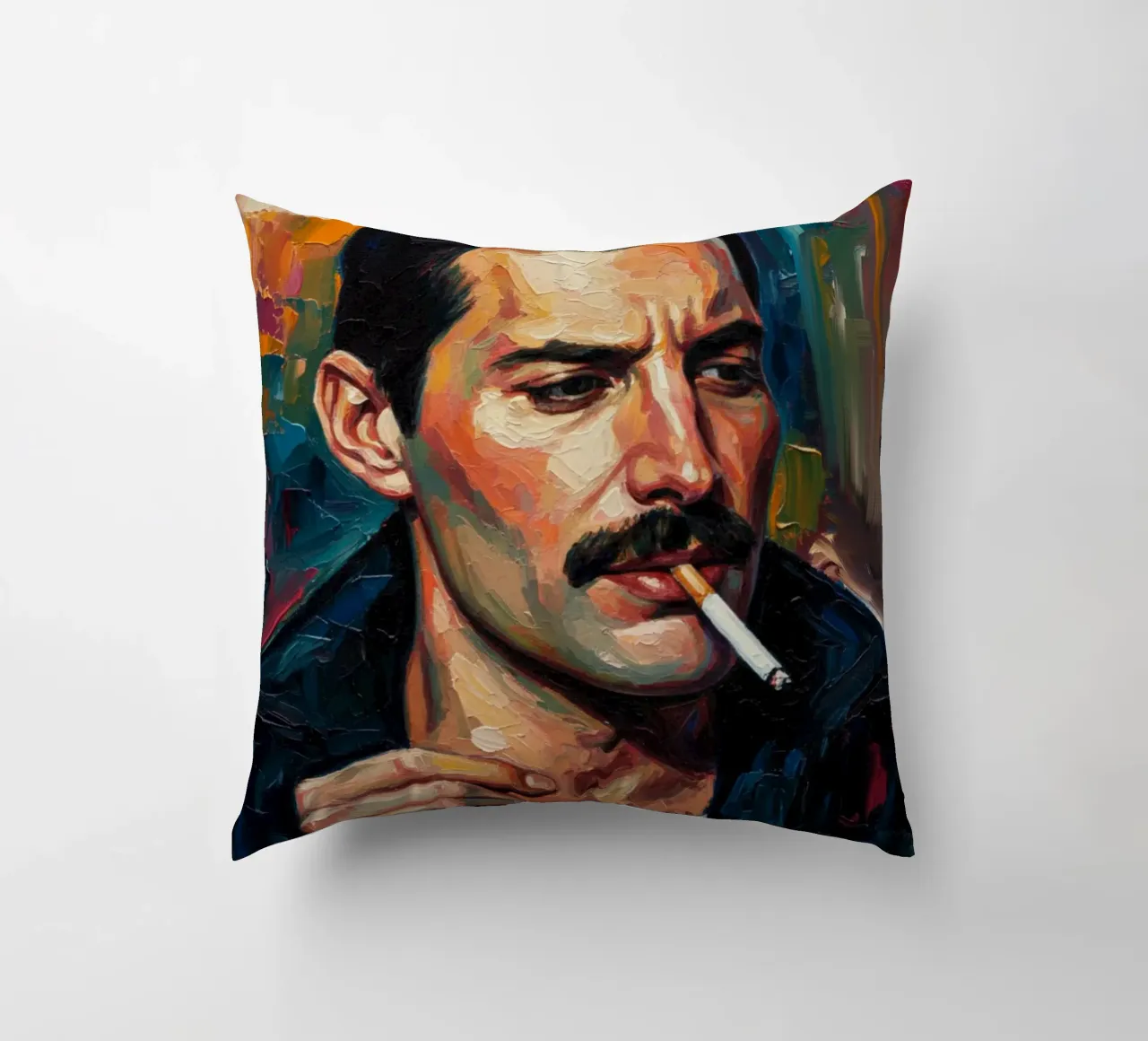 Freddie Mercury che fuma cuscino da Lembayung art