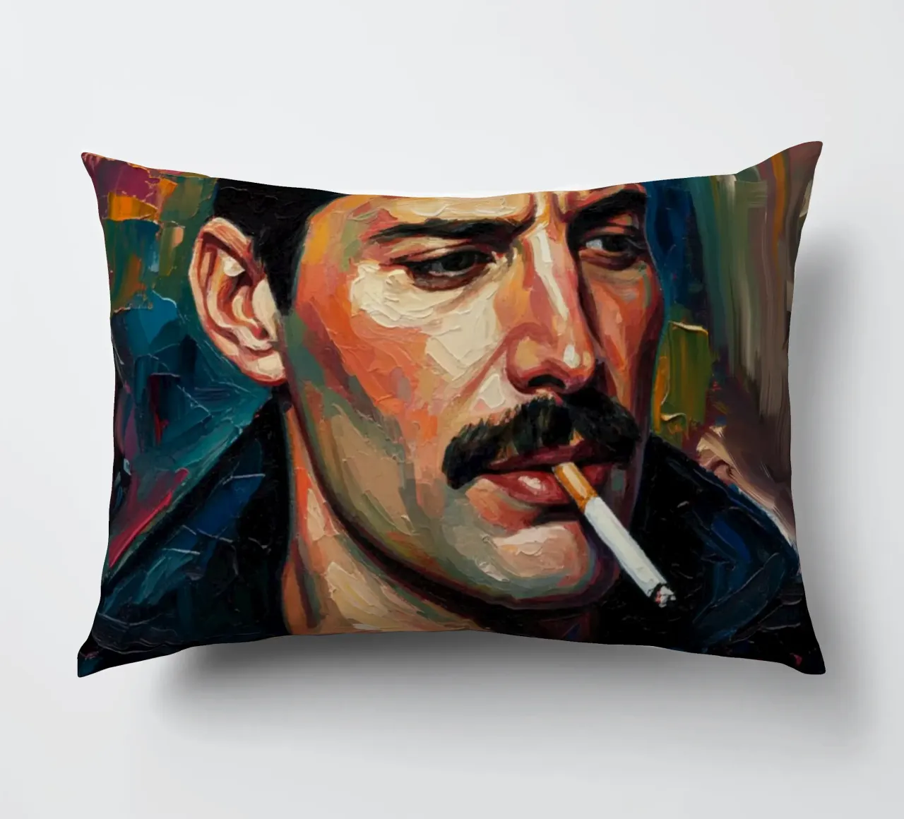Freddie Mercury che fuma cuscino da Lembayung art