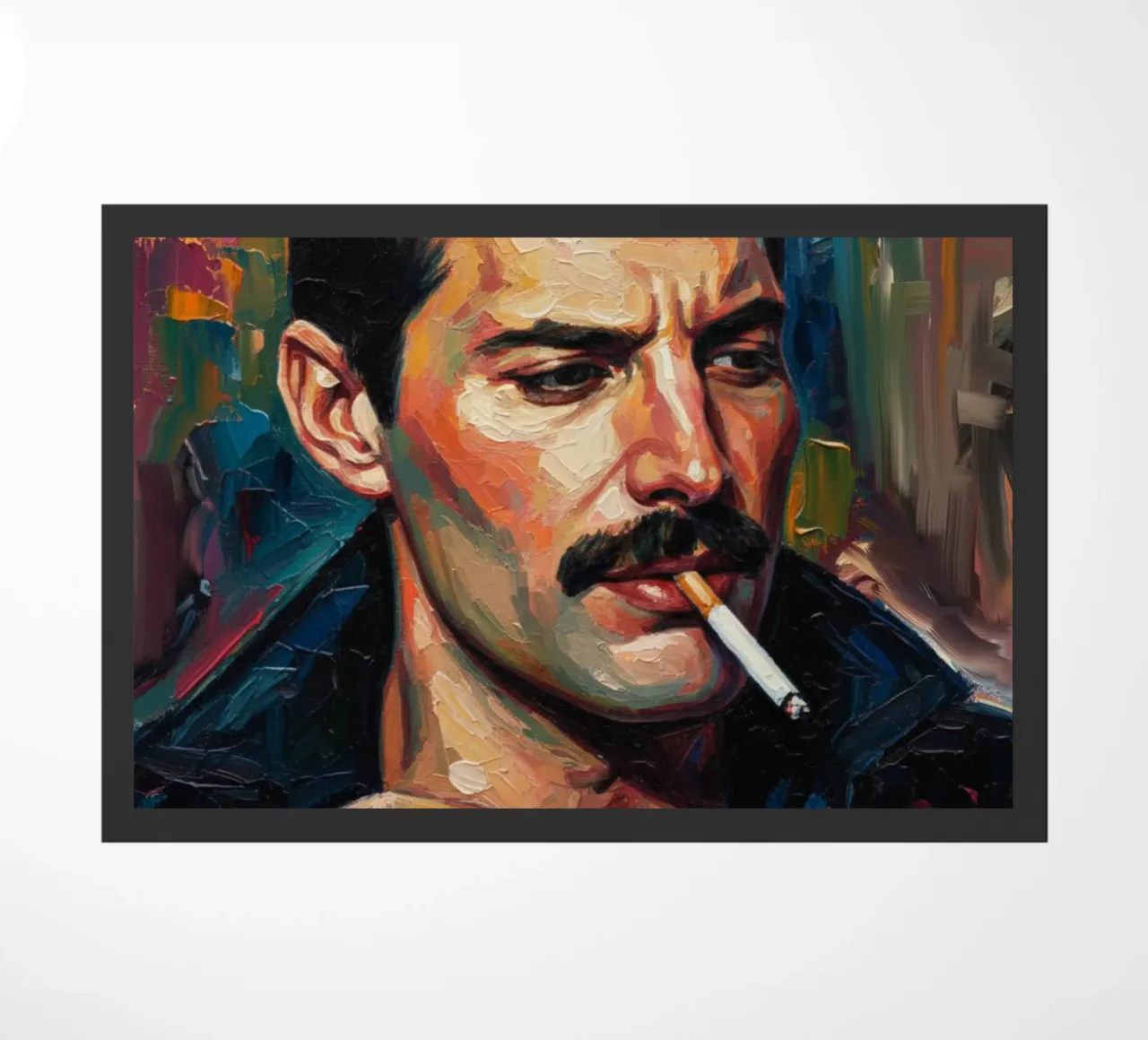 Freddie Mercury che fuma zerbino da Lembayung art