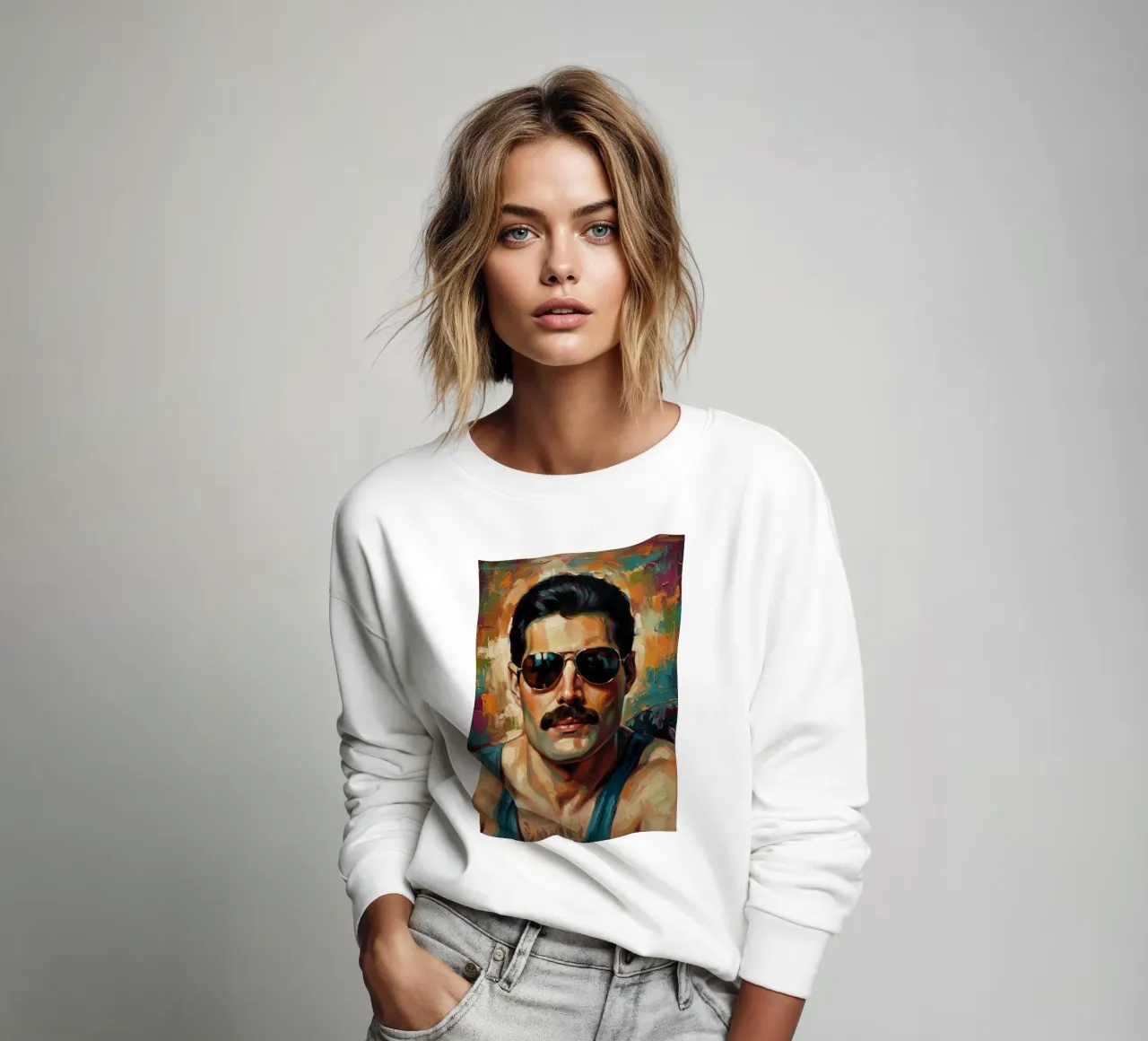L'icona di Freddie Mercury felpa da Lembayung art