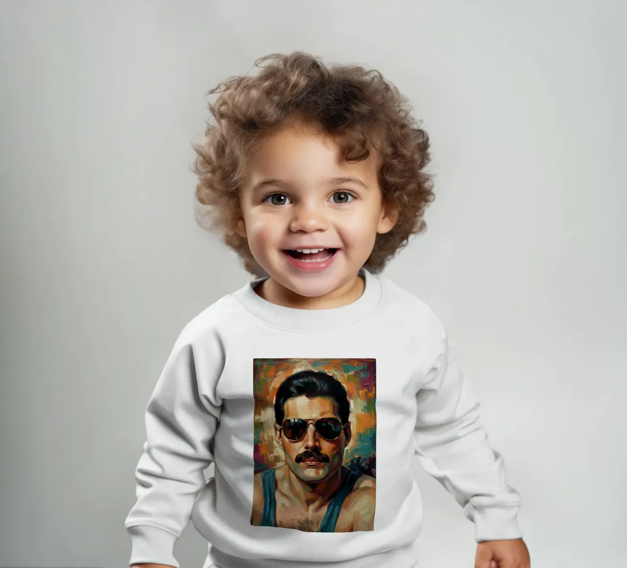 L'icona di Freddie Mercury felpa neonato da Lembayung art