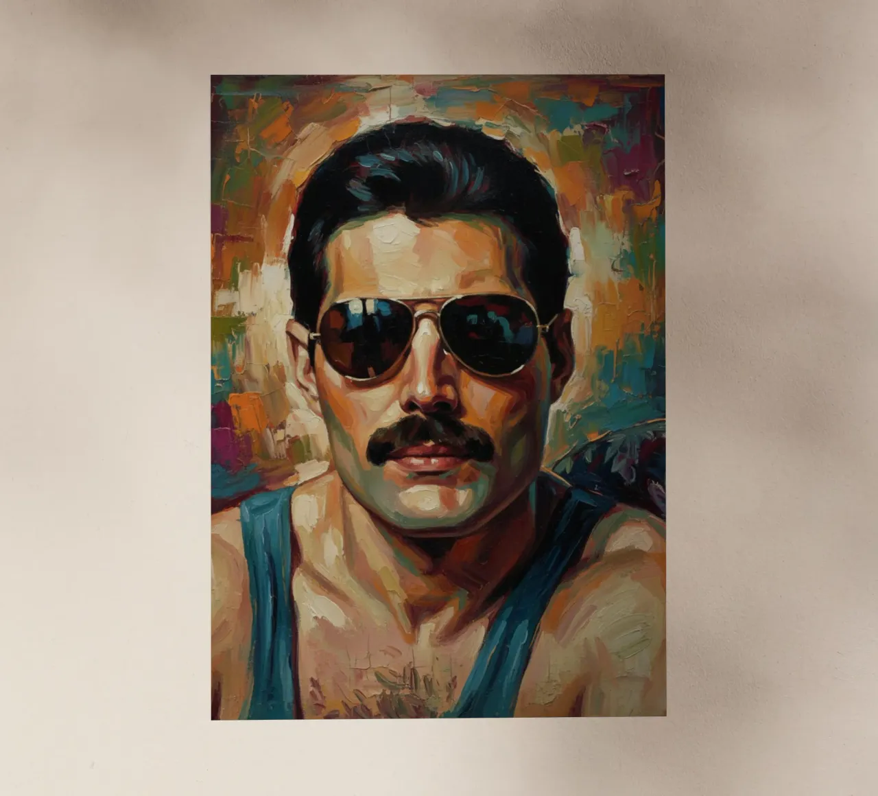 L'icona di Freddie Mercury pellicola backlit da Lembayung art