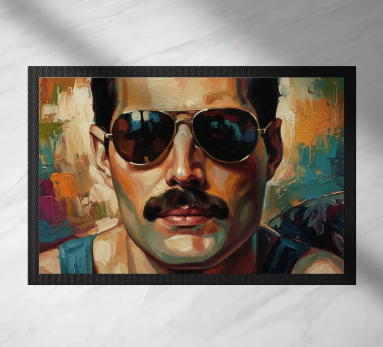 L'icona di Freddie Mercury zerbino da Lembayung art