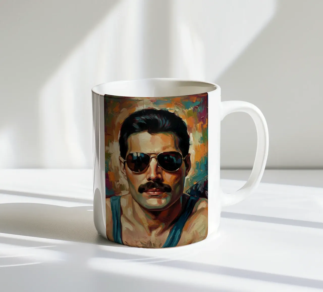 L'icona di Freddie Mercury tazza in ceramica da Lembayung art