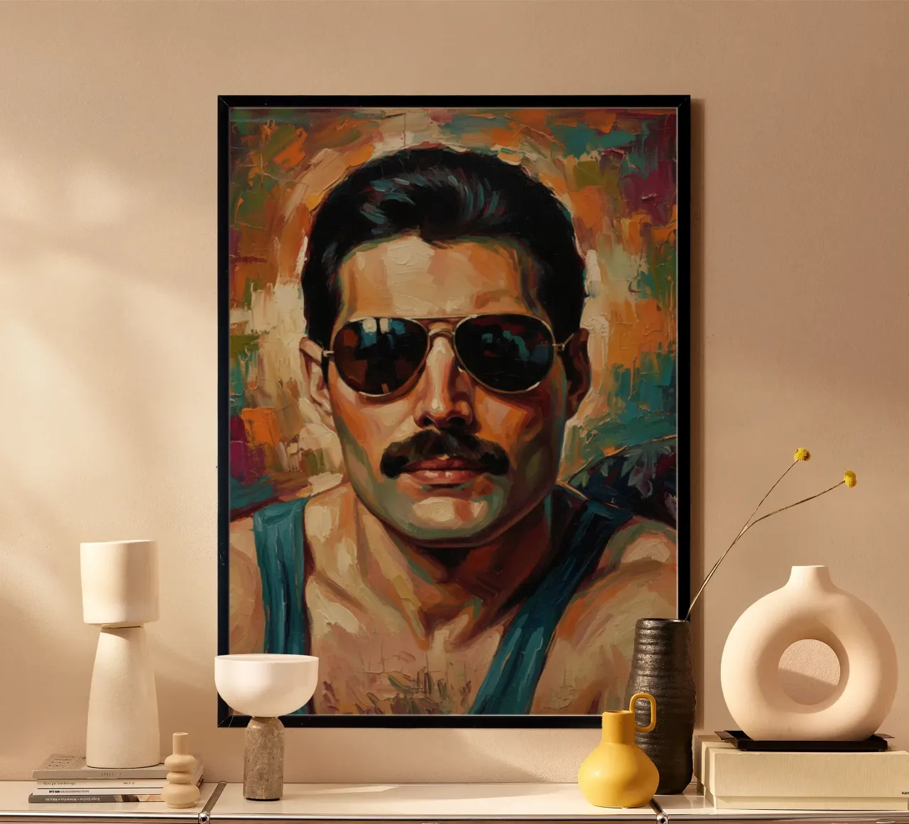 L'icona di Freddie Mercury carta hahnemühle da Lembayung art