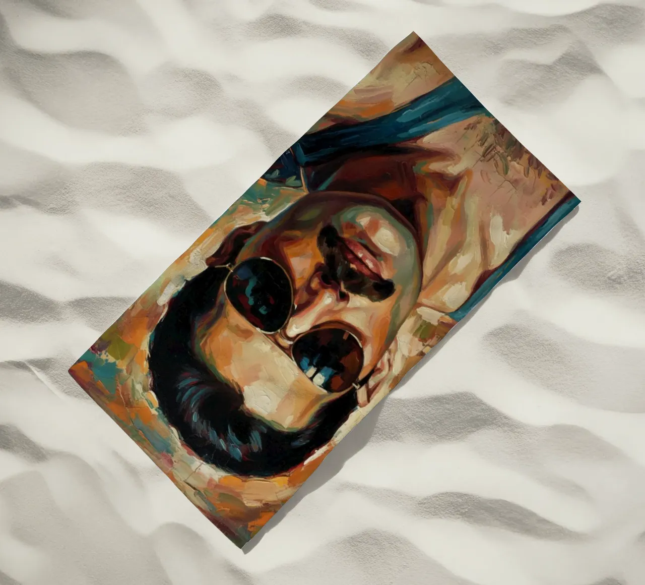 L'icona di Freddie Mercury telo mare da Lembayung art