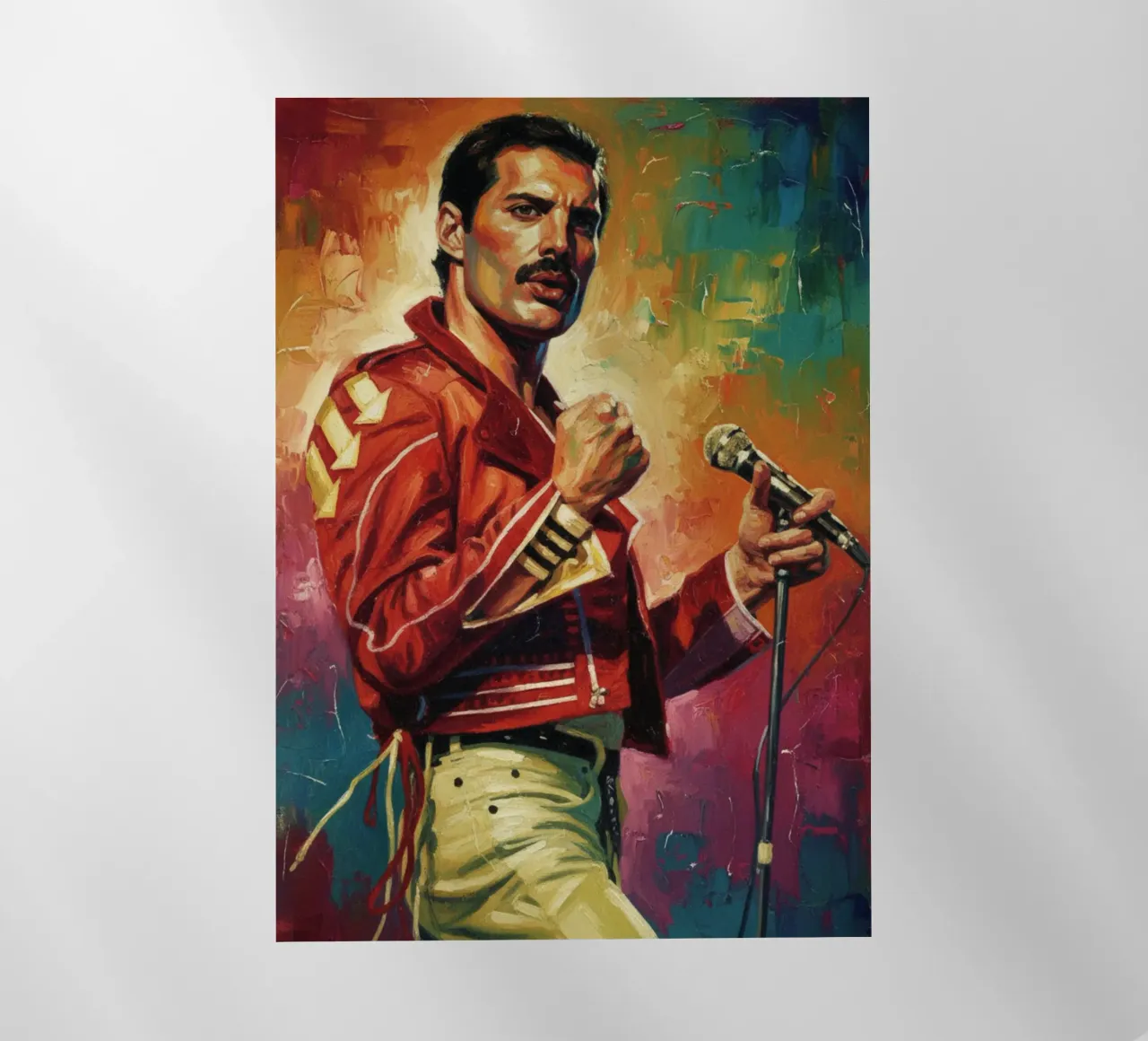 Freddie Mercury - Queen pellicola backlit da Lembayung art