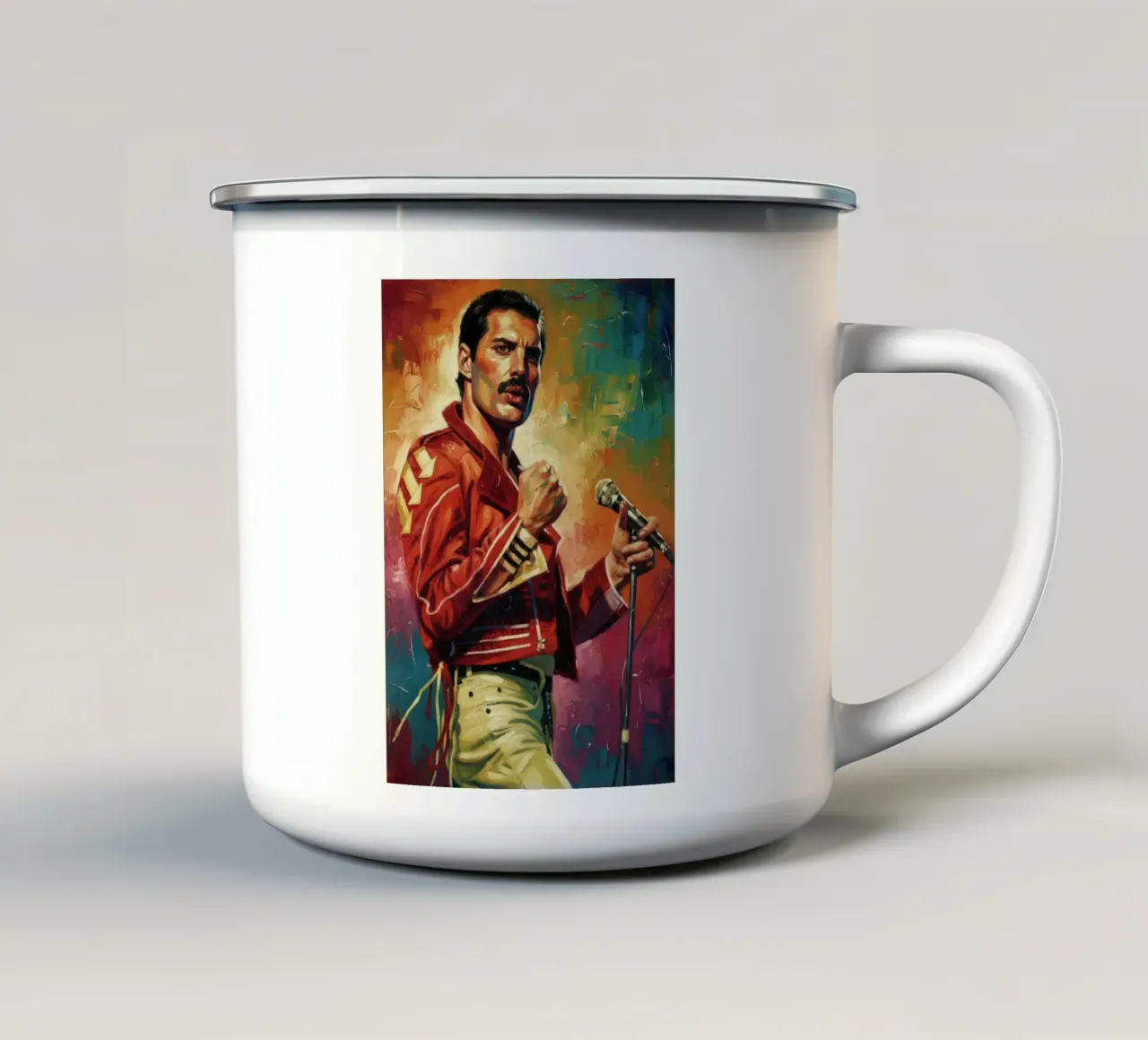 Freddie Mercury - Queen tazza in smalto da Lembayung art