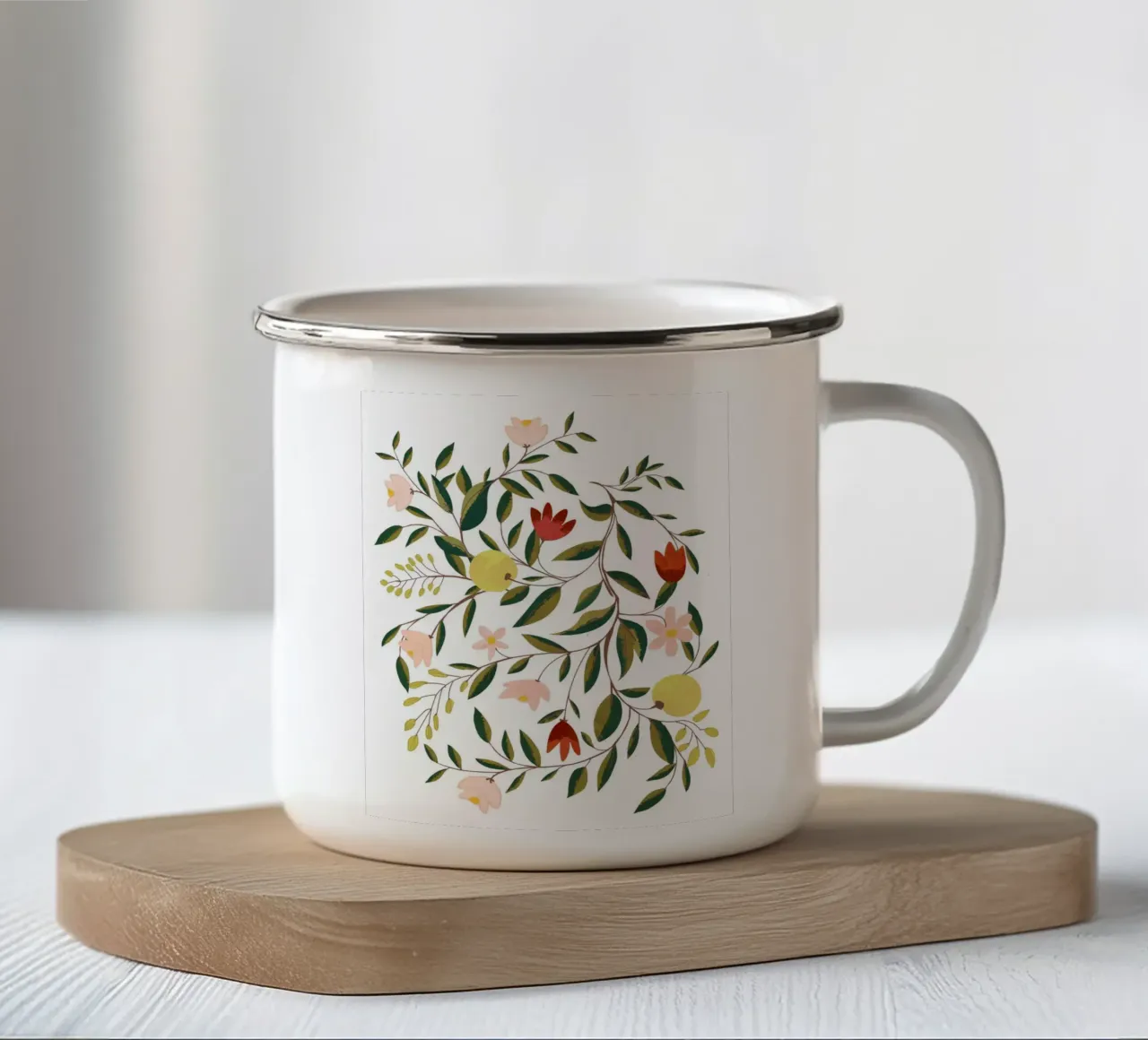 Fiore incantevole V3 tazza in smalto da 83oranges