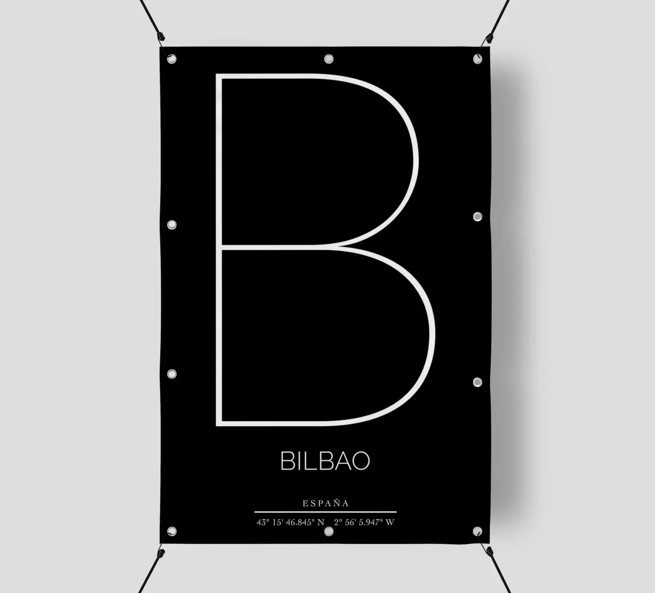BILBAO - nero telo in pvc da CityLights