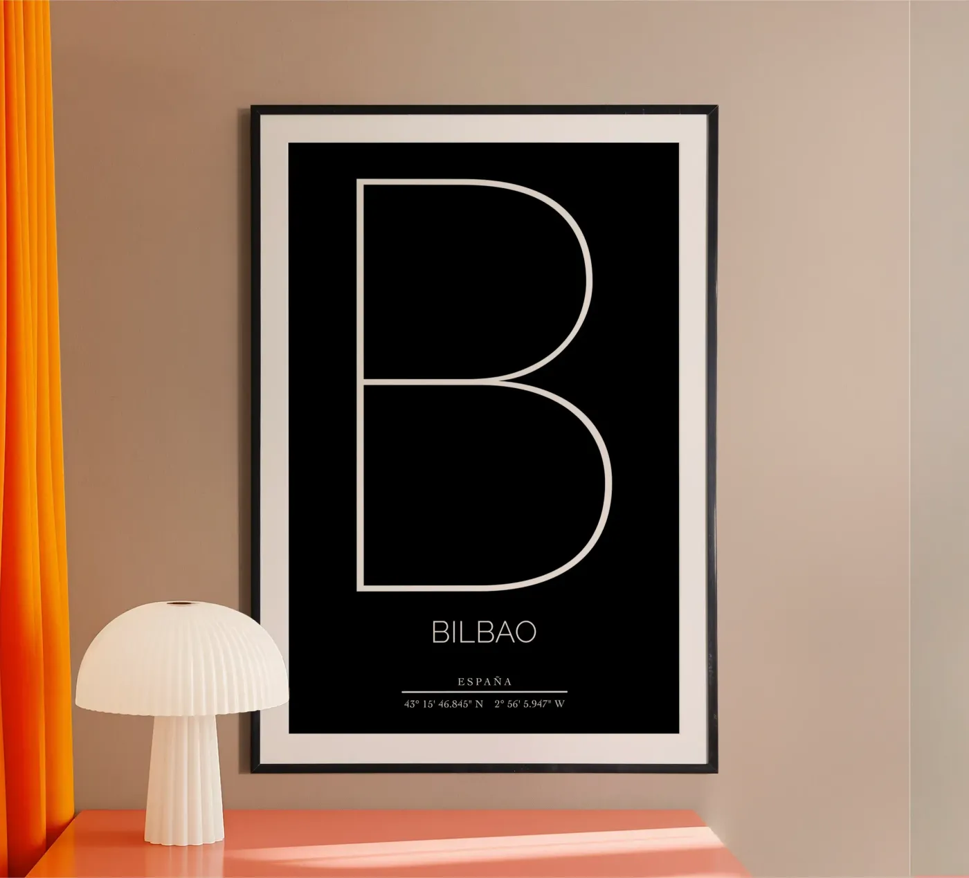 BILBAO - nero poster by CityLights