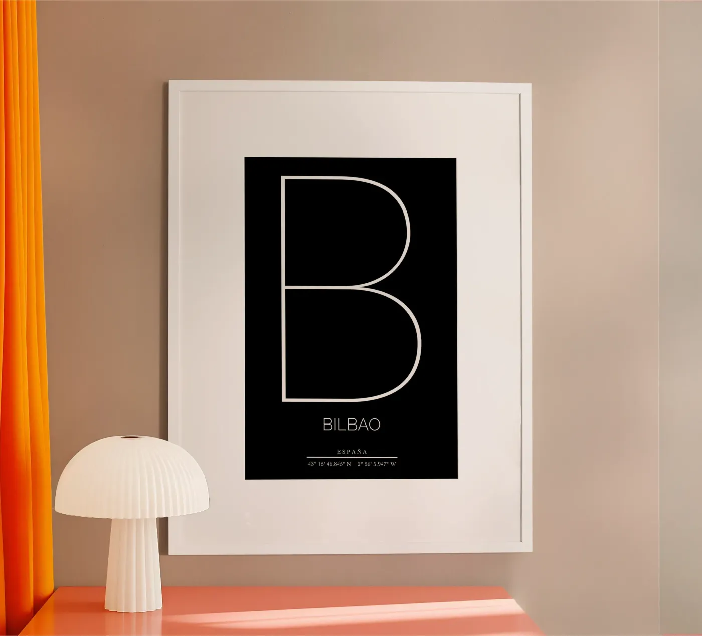 BILBAO - nero poster by CityLights