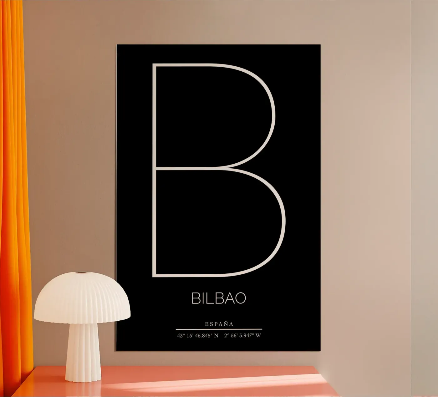 BILBAO - nero poster by CityLights