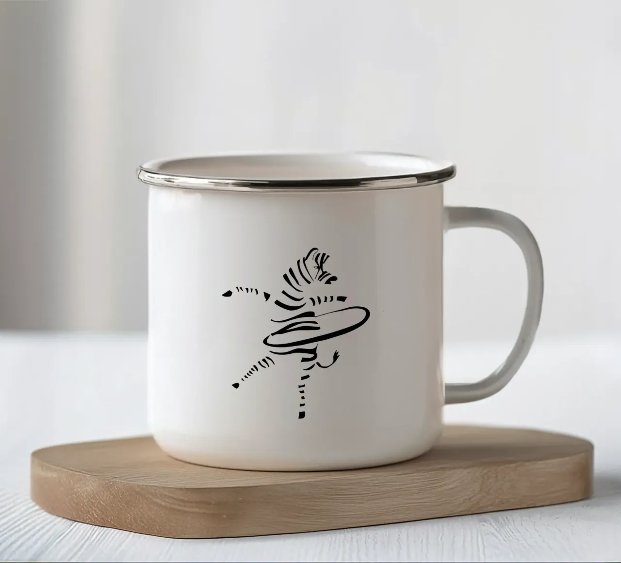 Hula-Hoop Zebra tazza in smalto da Christina Heitmann