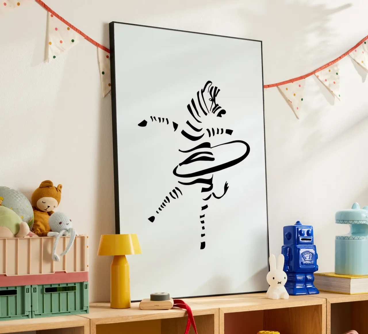 Hula-Hoop Zebra pannello forex da Christina Heitmann