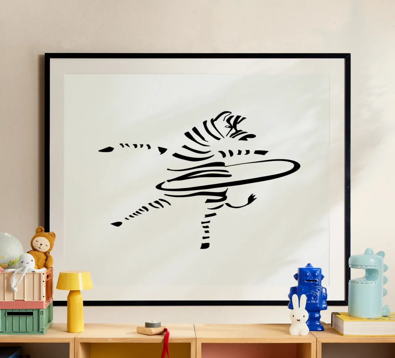 Hula-Hoop Zebra carta hahnemühle da Christina Heitmann