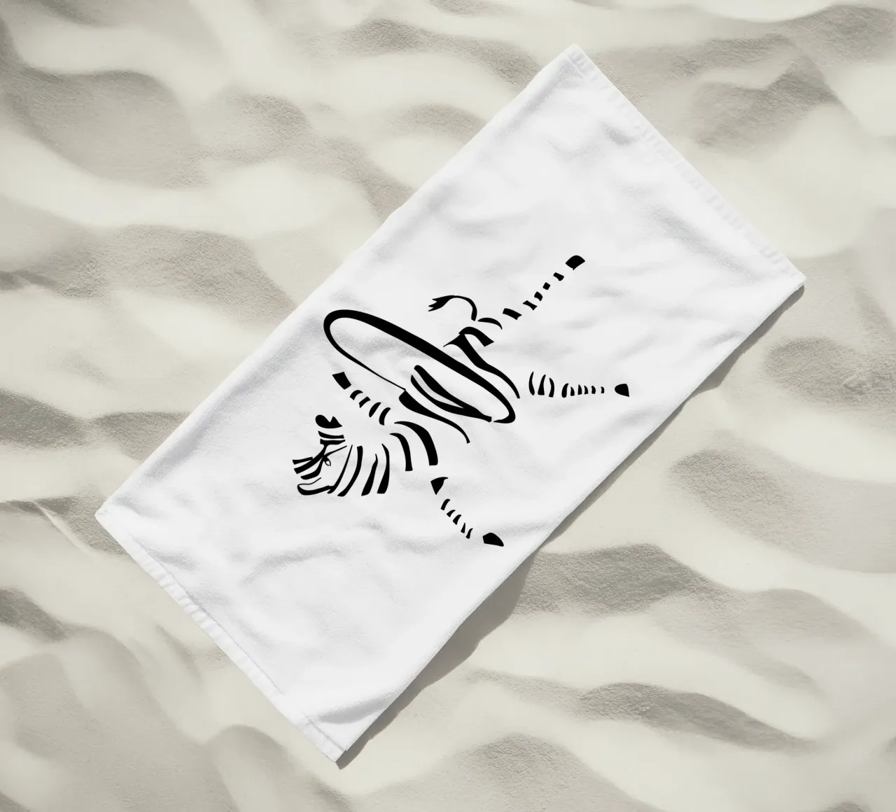 Hula-Hoop Zebra telo mare da Christina Heitmann
