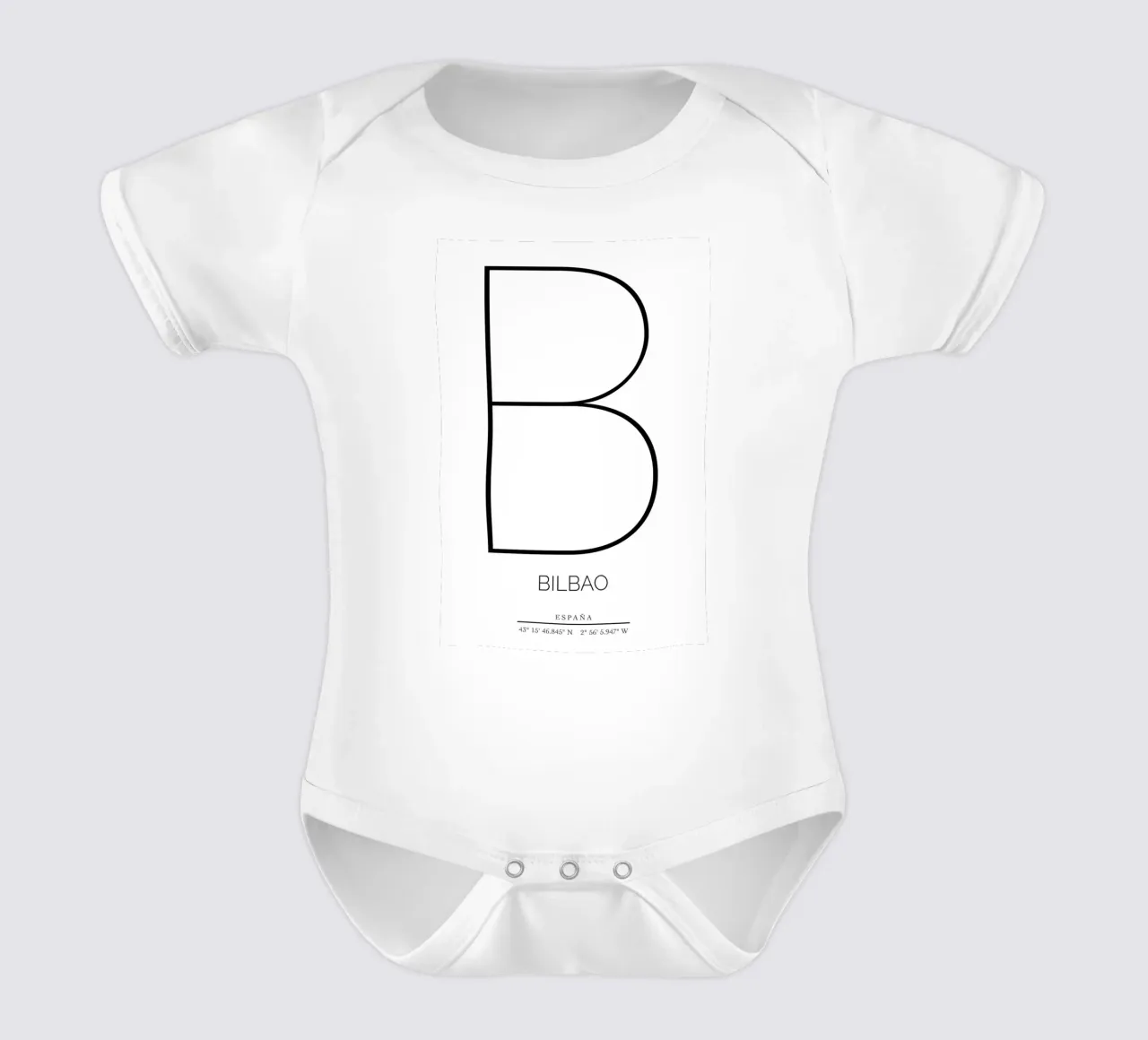 BILBAO - blanco body neonato maniche corte da CityLights