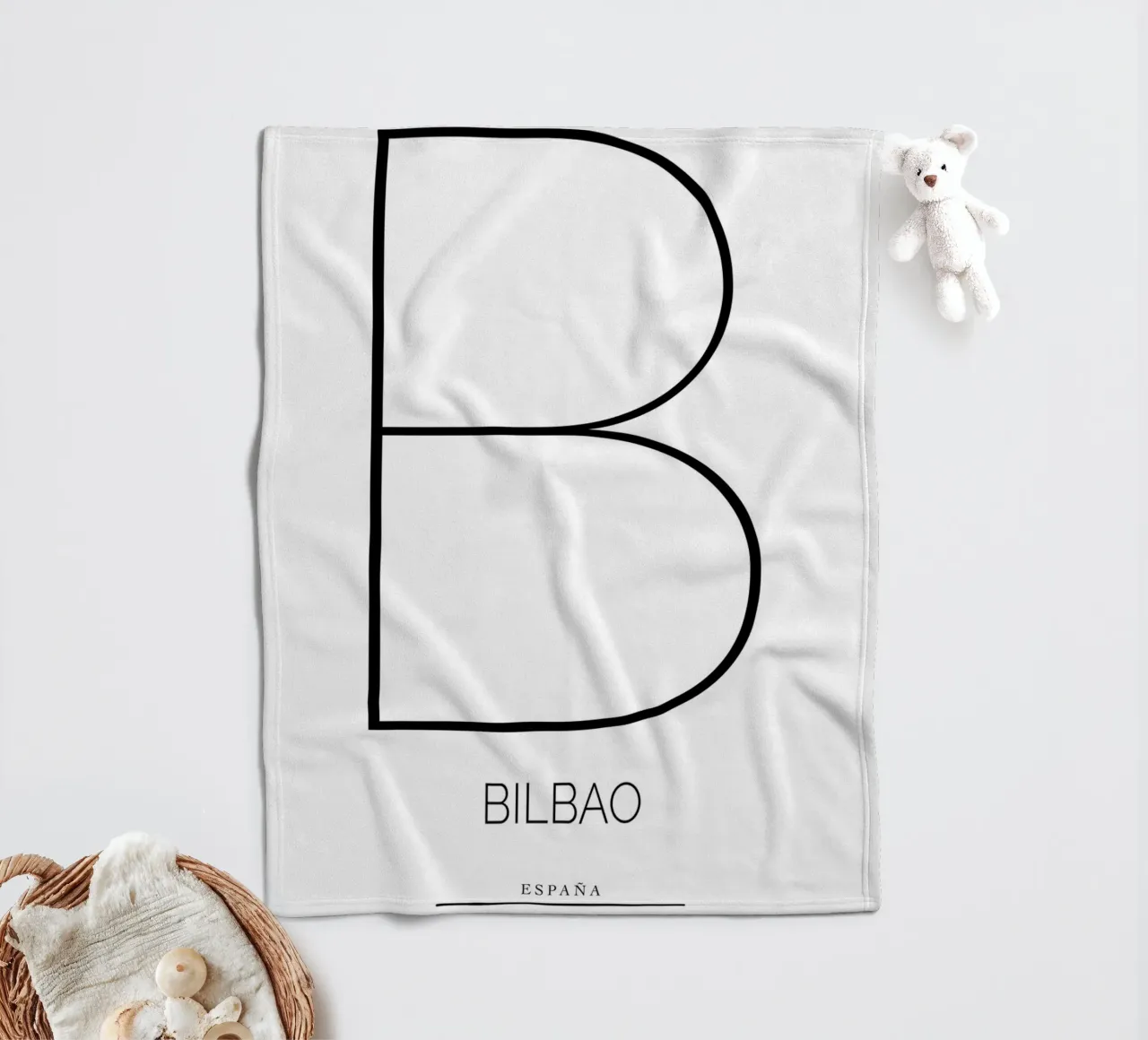 BILBAO - blanco coperta in pile da CityLights