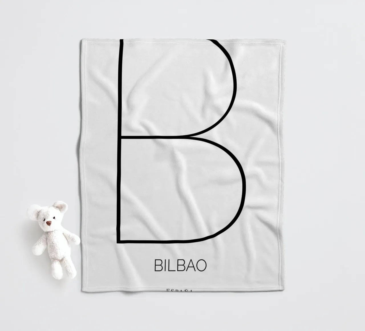 BILBAO - blanco coperta in pile da CityLights