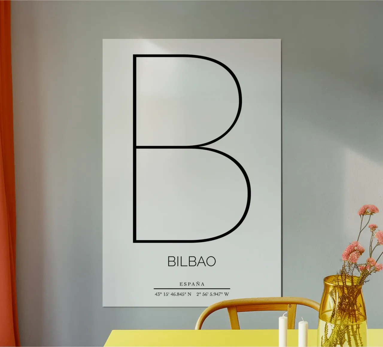 BILBAO - blanco poster da CityLights