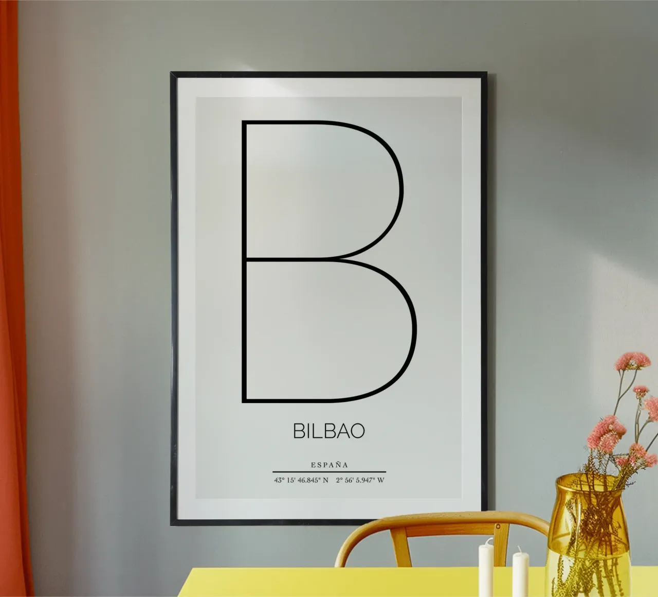 BILBAO - blanco poster da CityLights