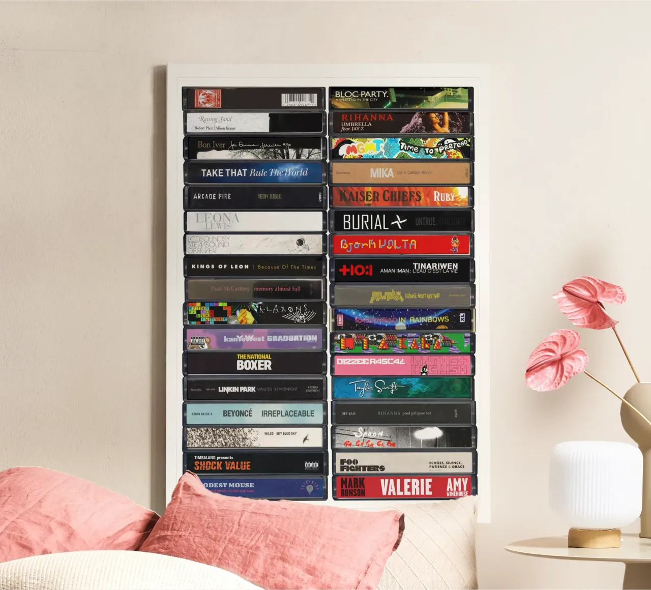 2007 Music- 18th Birthday Print canvas by MrMustardPrints