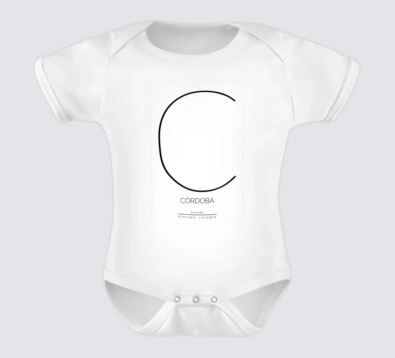 CORDOBA - blanco body neonato maniche corte da CityLights