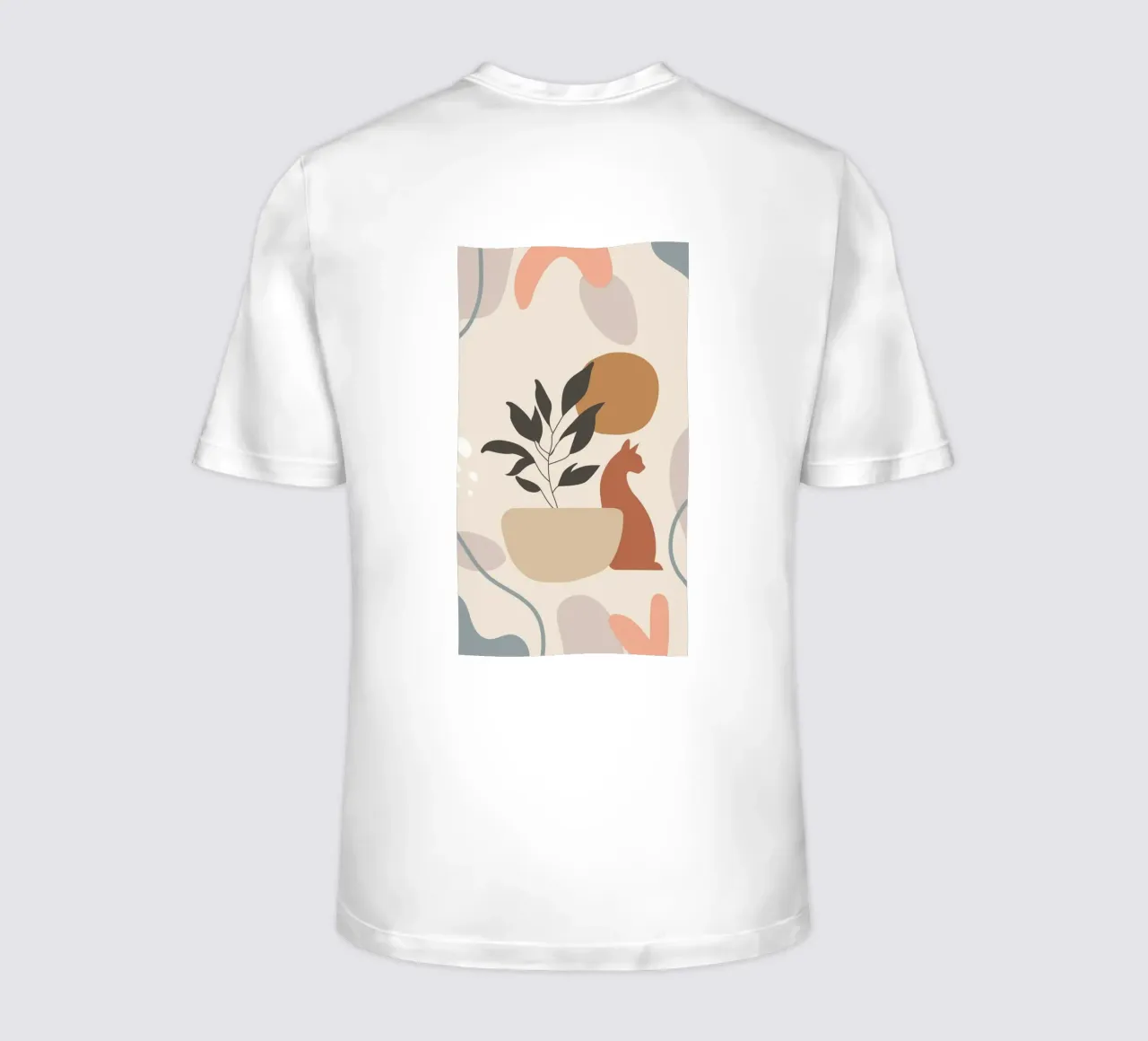cat with vase shape t-shirt da Grant